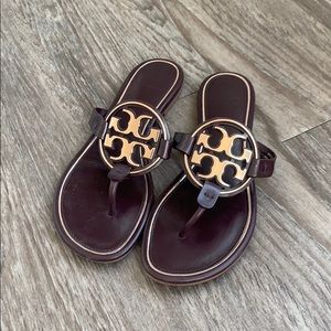 Tory Burch Miller Metal Logo Sandals